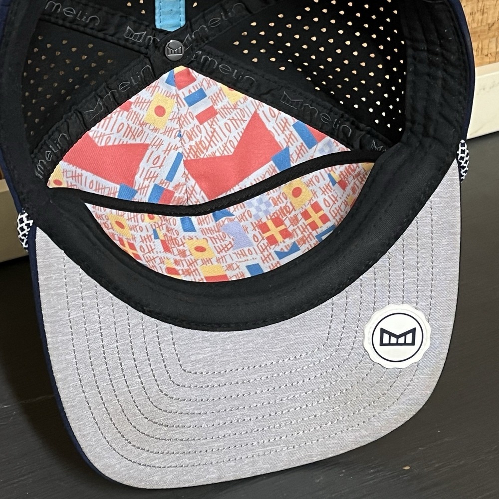 Melin Hydro Coronado Snapback Mesh Back Hat Blue Rope Size Small 3D Logo - Picture 6 of 8